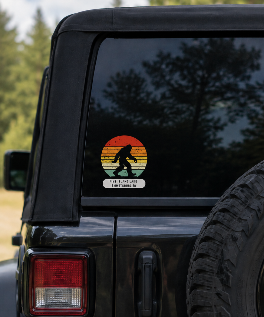 The Bigfoot Vehicle Decal